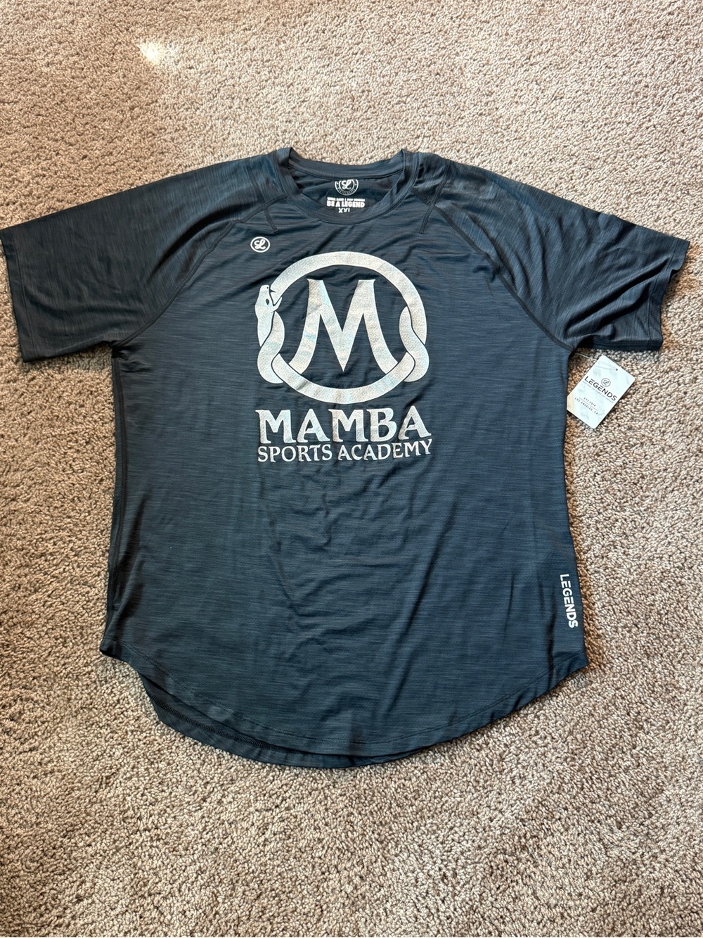 Rare Kobe Legacy Black Mamba Sports Academy Short Sleeve Tee